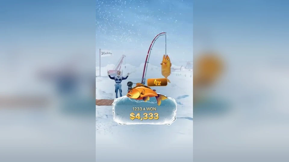 Ice Fishing Big Oranges bonus