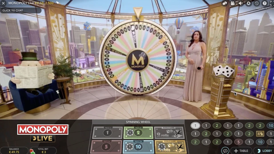 Monopoly Live main game